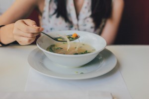 healthy bone broth dinner